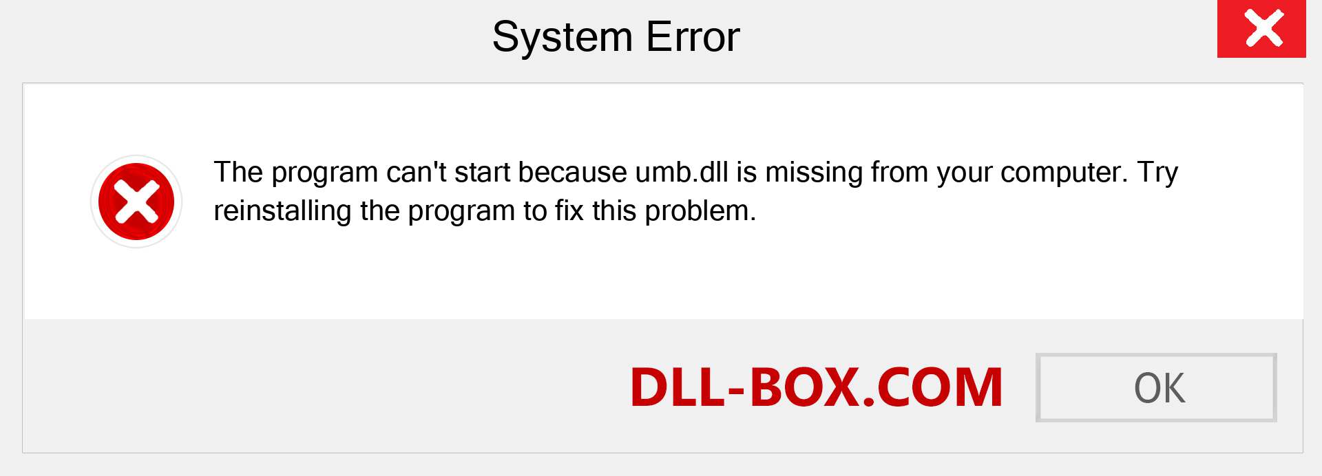  umb.dll file is missing?. Download for Windows 7, 8, 10 - Fix  umb dll Missing Error on Windows, photos, images